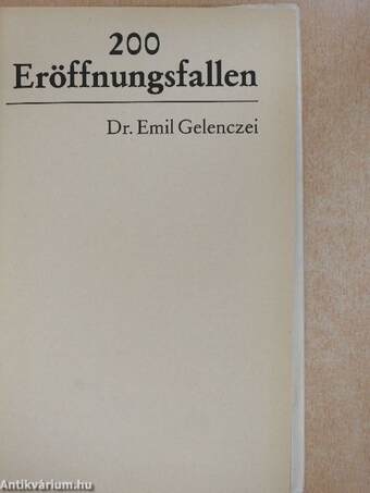 200 Eröffnungsfallen