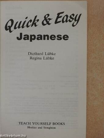 Quick and Easy Japanese