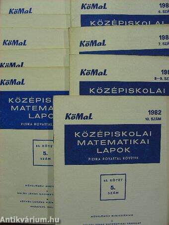 Középiskolai matematikai lapok 1982. 1-10. szám