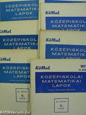 Középiskolai matematikai lapok 1979. (nem teljes évfolyam)