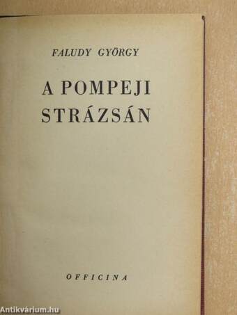 A pompeji strázsán