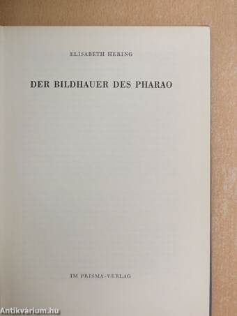 Der Bildhauer des Pharao