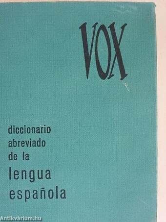 Vox Diccionario abreviado de la lengua Espanola