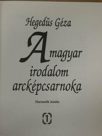 A magyar irodalom arcképcsarnoka I-II.