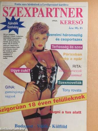 Szexpartner kereső 1992/6.