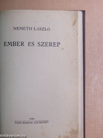 Ember és szerep