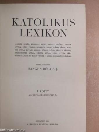 Katolikus lexikon I-IV.