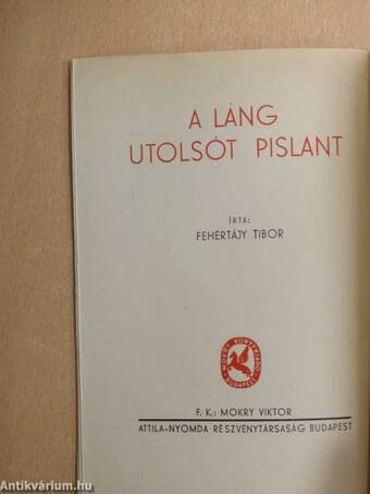 A láng utolsót pislant