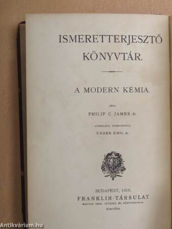 A modern kémia