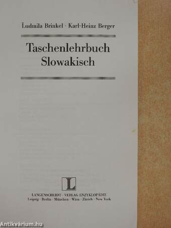 Taschenlehrbuch Slowakisch