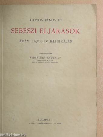 Sebészi eljárások