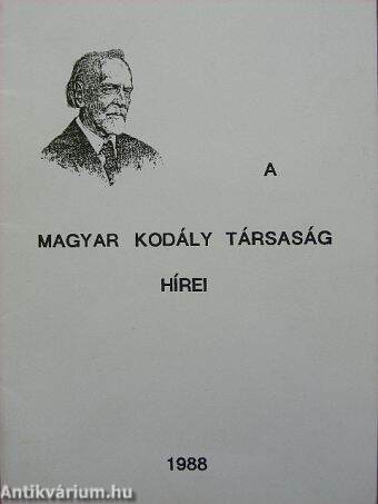 A Magyar Kodály Társaság Hírei 1988. november