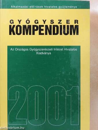 Gyógyszer kompendium 2001 - CD-vel