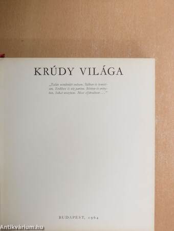 Krúdy világa