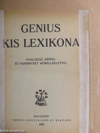 Genius kis lexikona