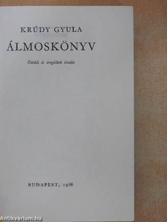 Álmoskönyv