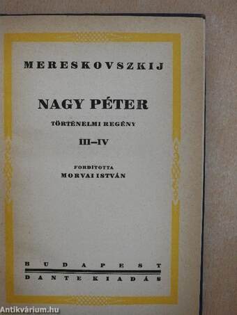 Nagy Péter I-IV.