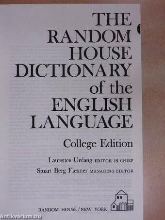 The Random House Dictionary of the English Language