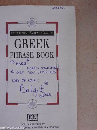 Greek Phrase Book