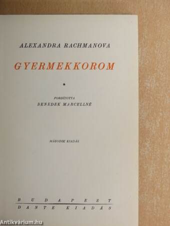 Gyermekkorom