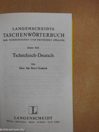 Langenscheidts Taschenwörterbuch Tschechisch I-II.