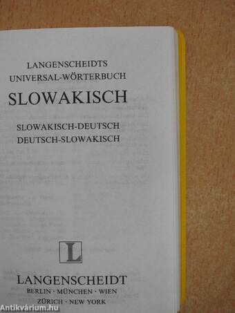 Langenscheidts Universal-Wörterbuch Slowakisch