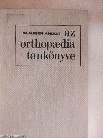 Az orthopaedia tankönyve