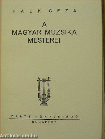 A magyar muzsika mesterei