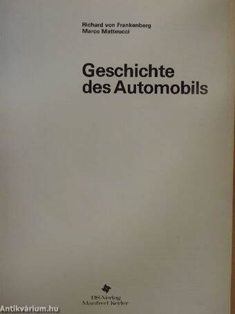 Geschichte des Automobils