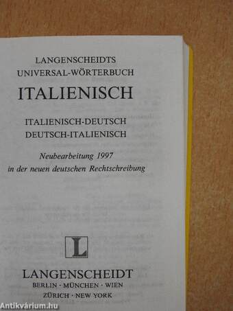 Langenscheidts Universal-Wörterbuch Italienisch