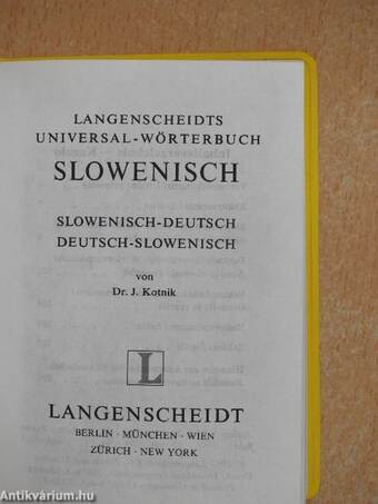 Langenscheidts Universal-Wörterbuch Slowenisch