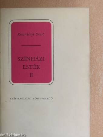 Színházi esték II.