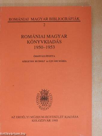 Romániai Magyar Könyvkiadás 1950-1953