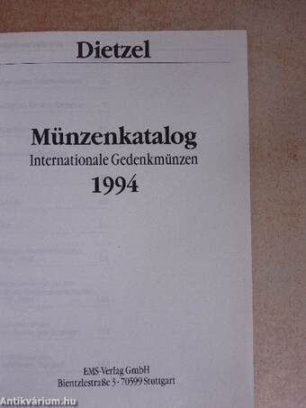 Münzenkatalog 1994