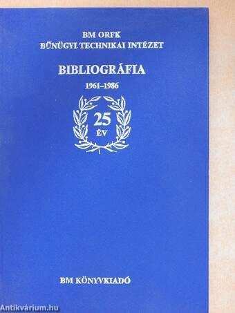 Bibliográfia 1961-1986