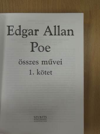 Edgar Allan Poe összes művei I.