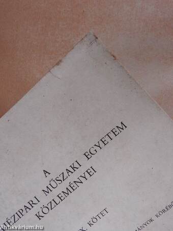 A Nehézipari Műszaki Egyetem közleményei XIX.