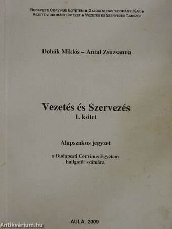 Vezetés és Szervezés 1.