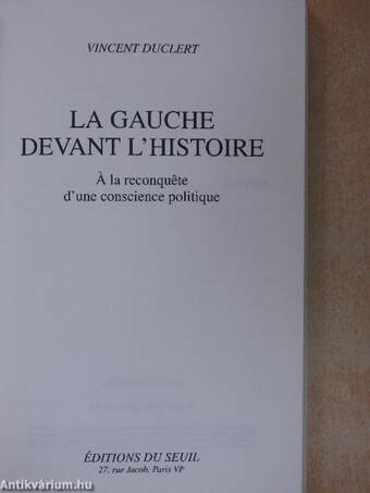 La Gauche Devant l'Histoire