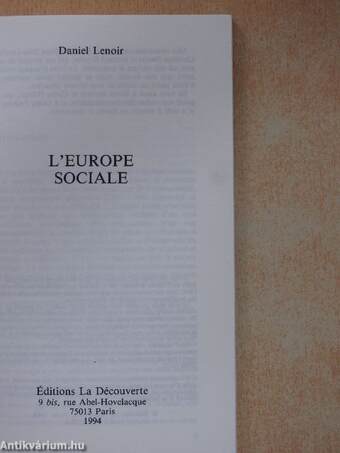 L'Europe Sociale