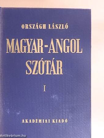 Magyar-angol szótár I-II.