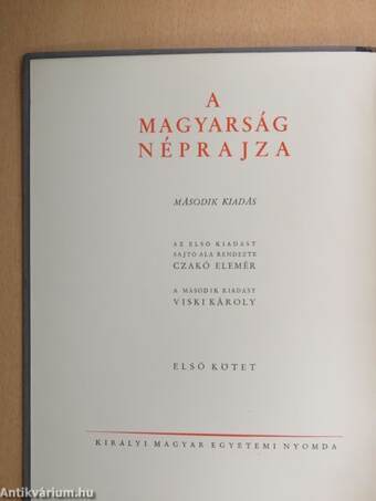 A magyarság néprajza I-IV.