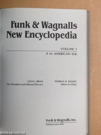 Funk & Wagnalls New Encyclopedia 1-29./Funk & Wagnalls Standard Desk Dictionary 1-2./Funk & Wagnalls Hammond World Atlas