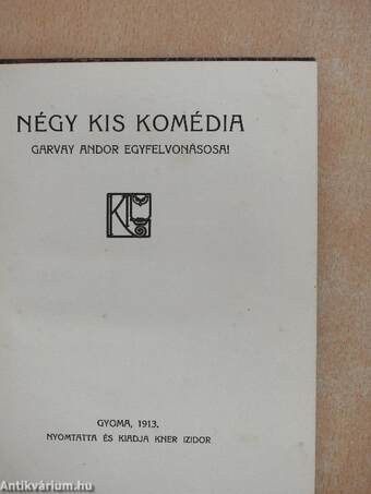 Négy kis komédia