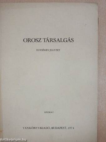 Orosz társalgás