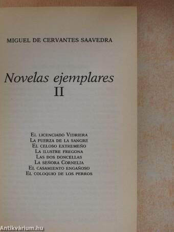 Novelas ejemplares II.