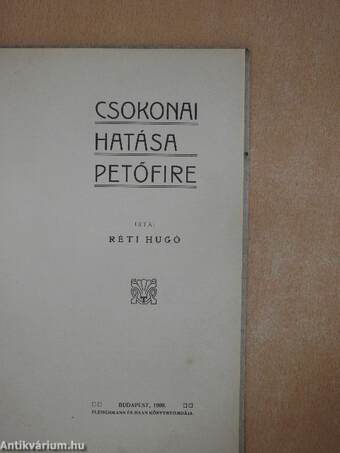 Csokonai hatása Petőfire