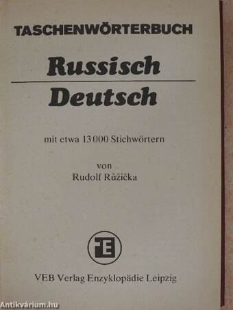 Taschenwörterbuch Russisch-Deutsch