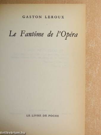 Le fantome de l'opéra