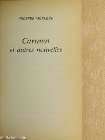 Carmen et autres nouvelles